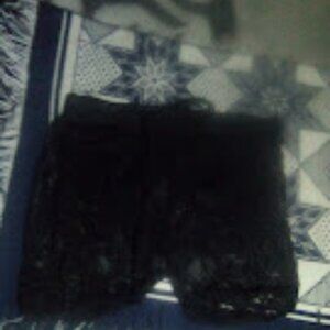 Sexy See through black lace tight shorts